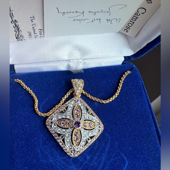 Camrose & Kross JBK Vintage Gold and Silver Pendant Necklace - Picture 1 of 3